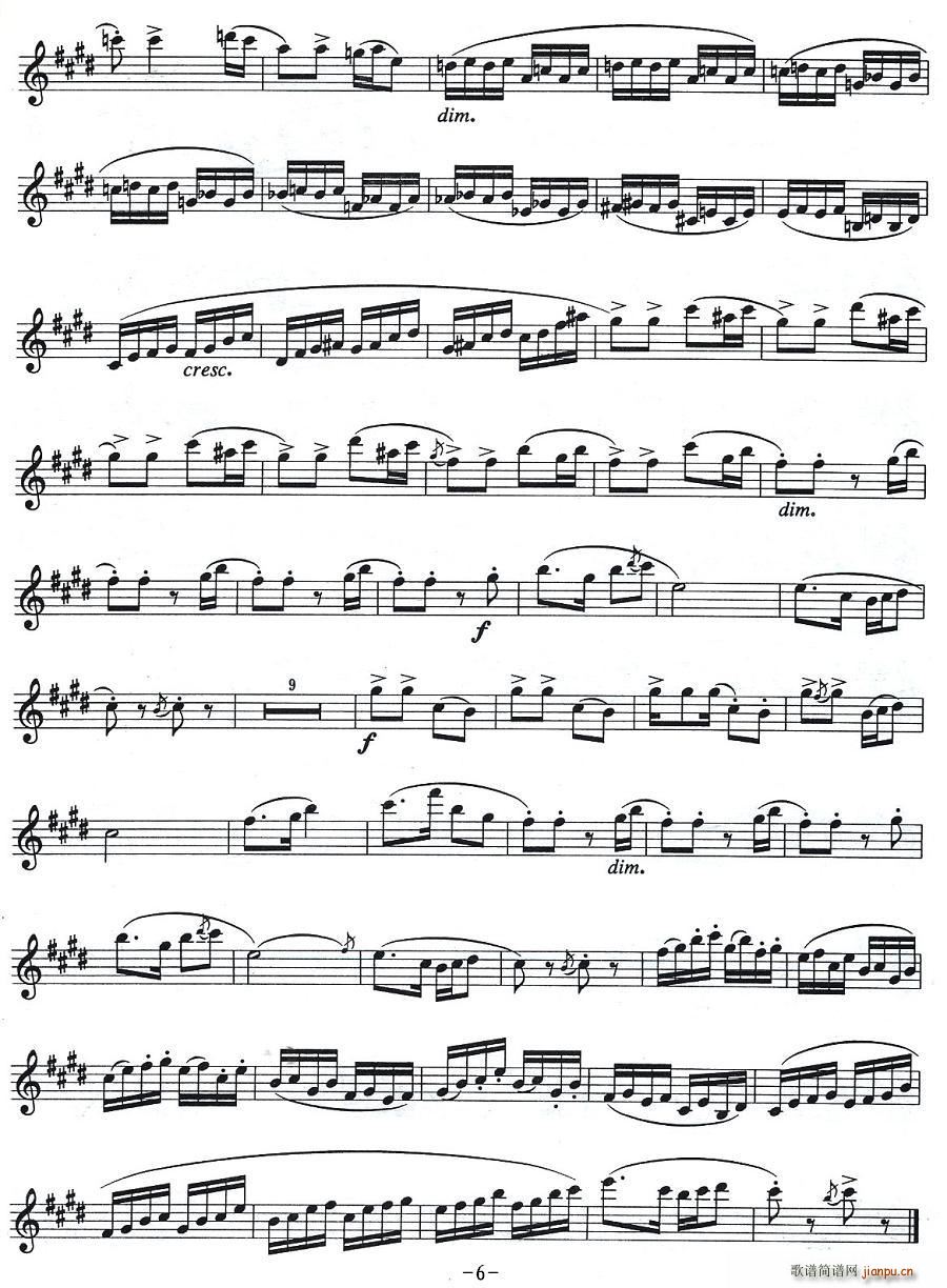 中国狂想曲简谱