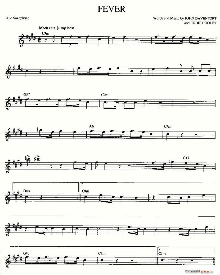 FEVER简谱
