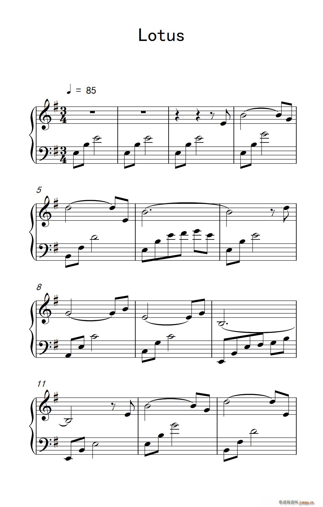 Lotus简谱