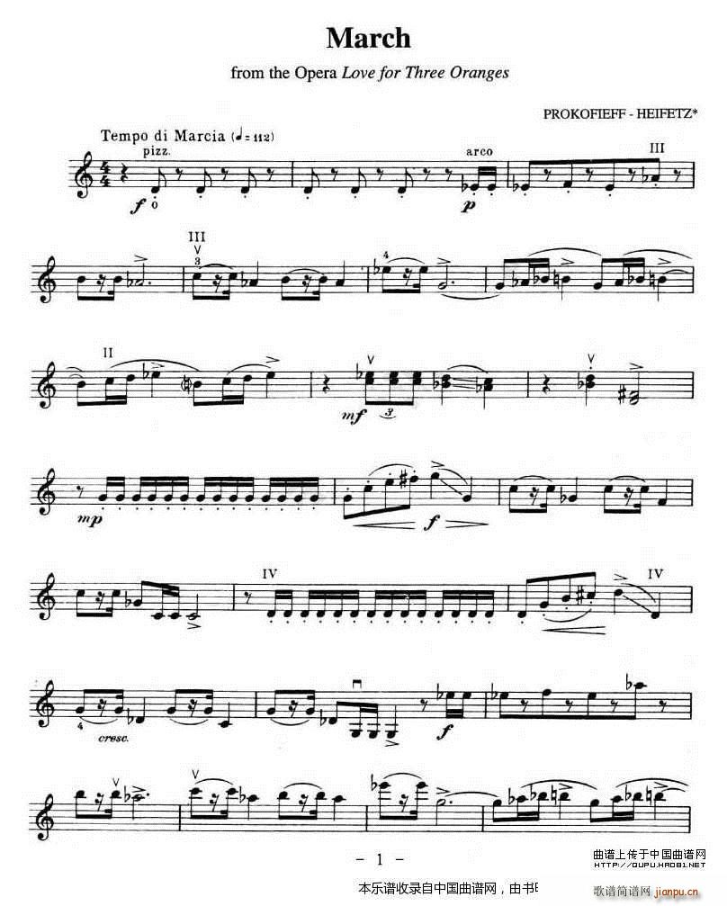 March简谱