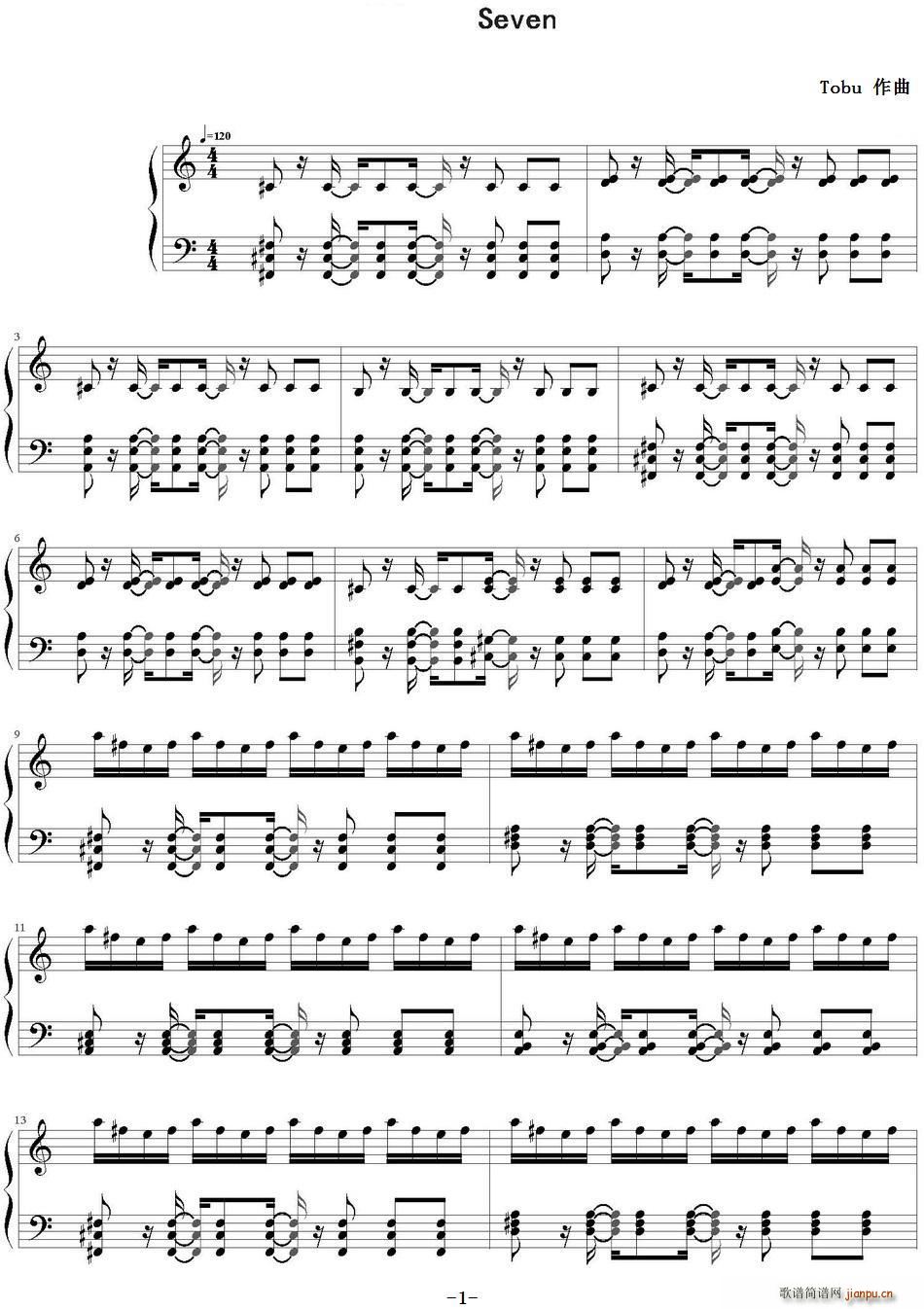 Seven简谱