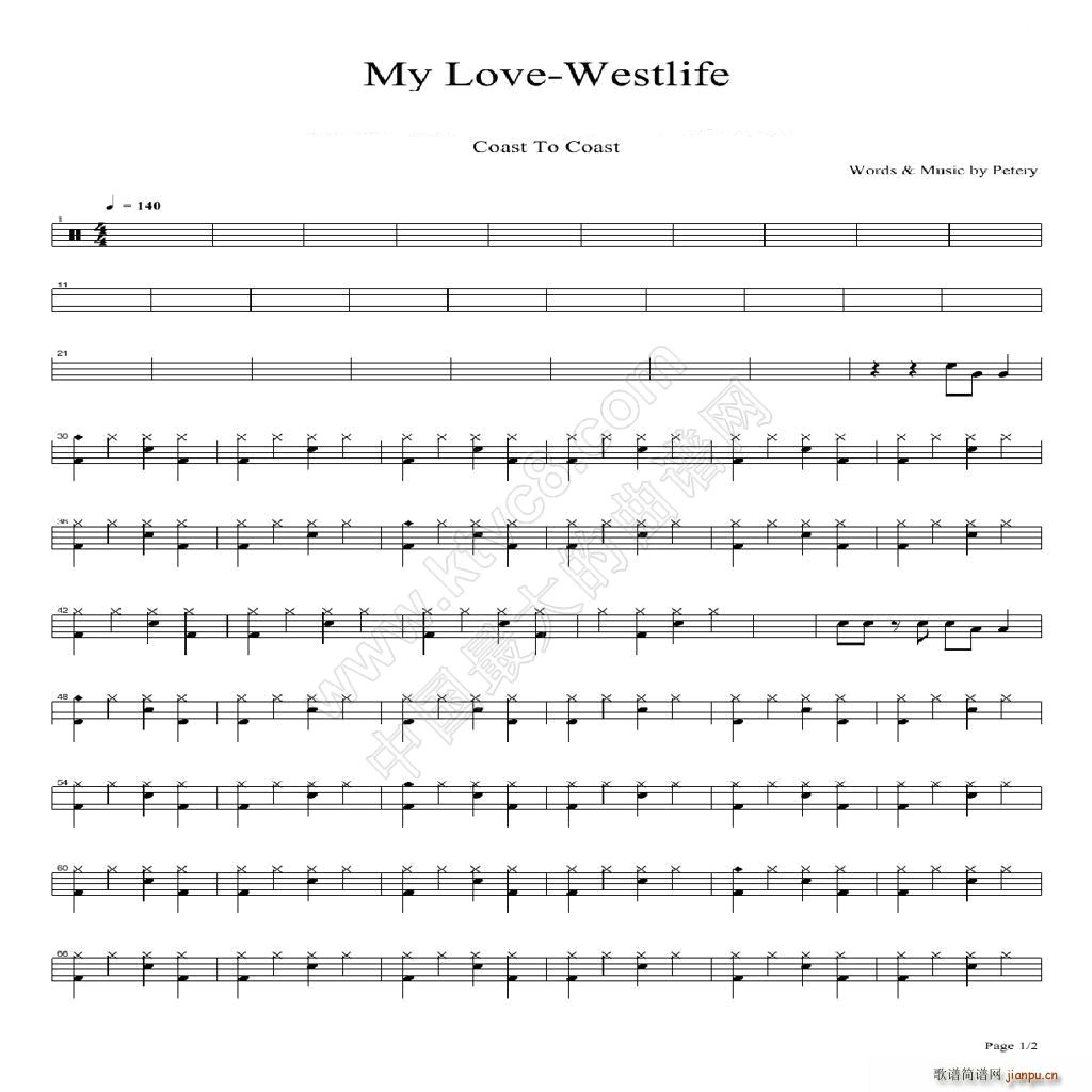 My Love（架子 ）简谱