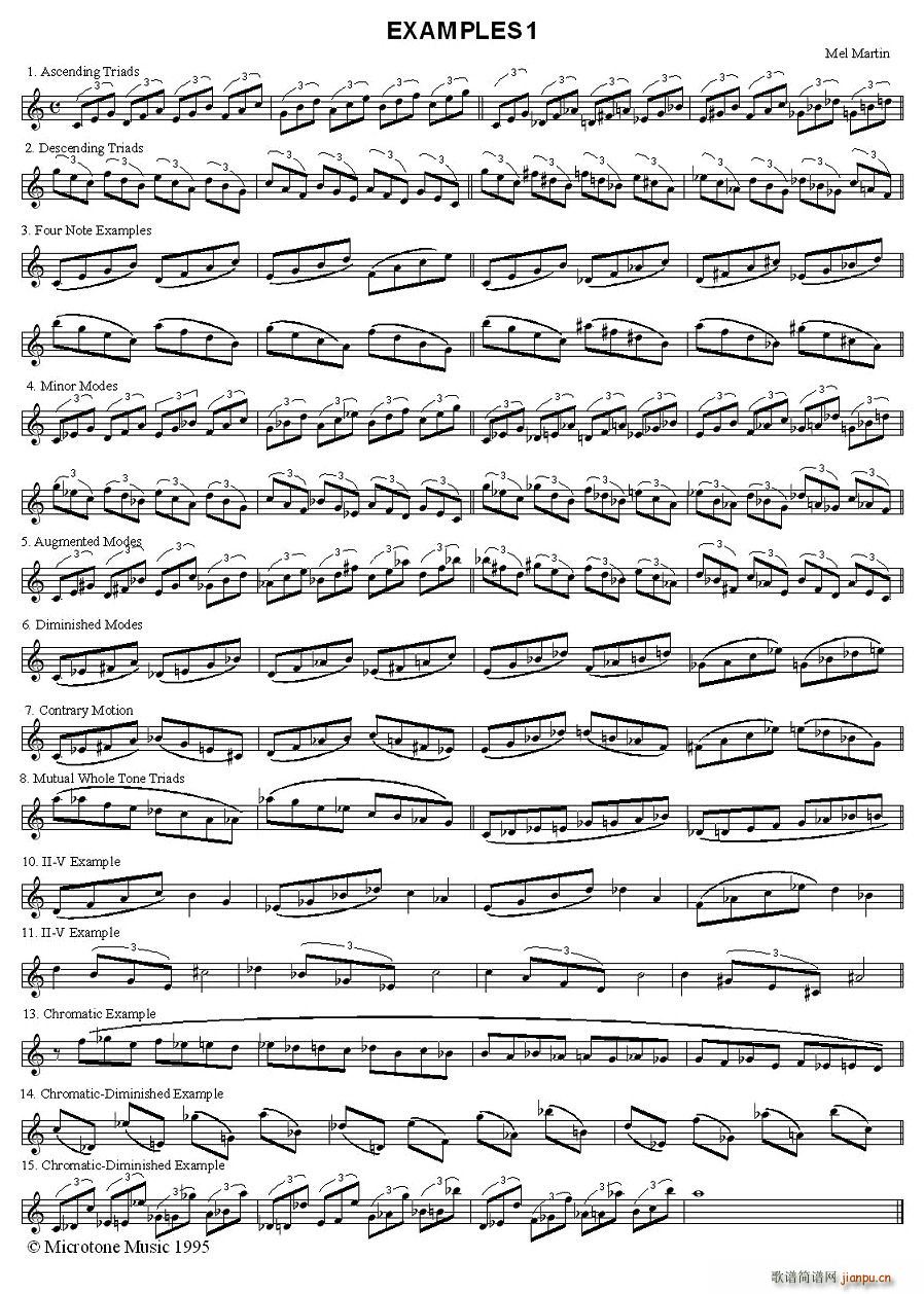 爵士练习曲（2首）简谱