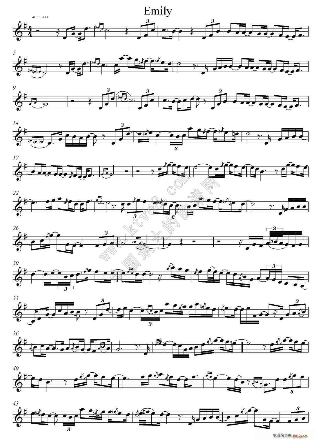 Emili简谱