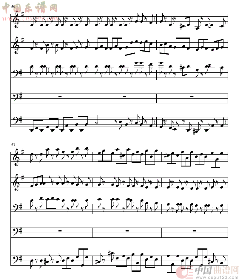 巴赫Ｇ大调铜管五重奏11-15简谱