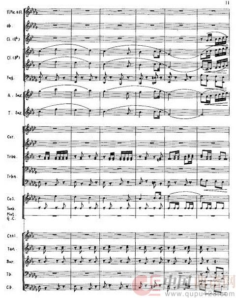 光荣的凯旋11－15简谱